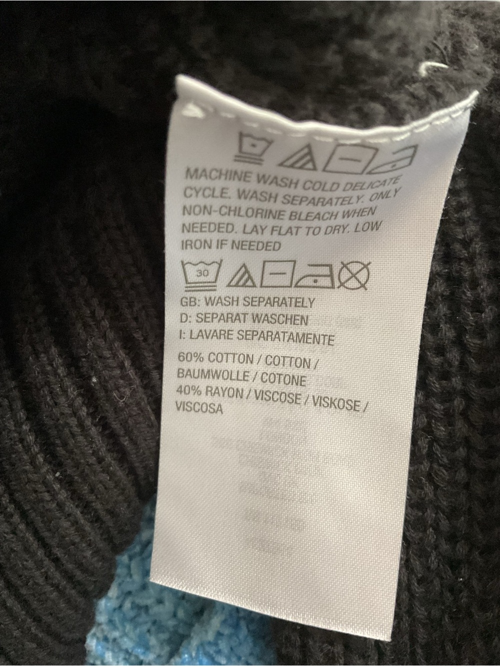 Kim Gravel Colorblock Mock Neck Sweater in Cream, Beige & Black - Picture 6 of 6
